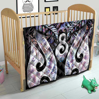 New Zealand Aotearoa Quilt Pikorua Single Twist Pink Paua Shell