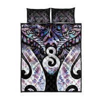 New Zealand Aotearoa Quilt Bed Set Pikorua Single Twist Pink Paua Shell