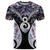 New Zealand Aotearoa T Shirt Pikorua Single Twist Pink Paua Shell