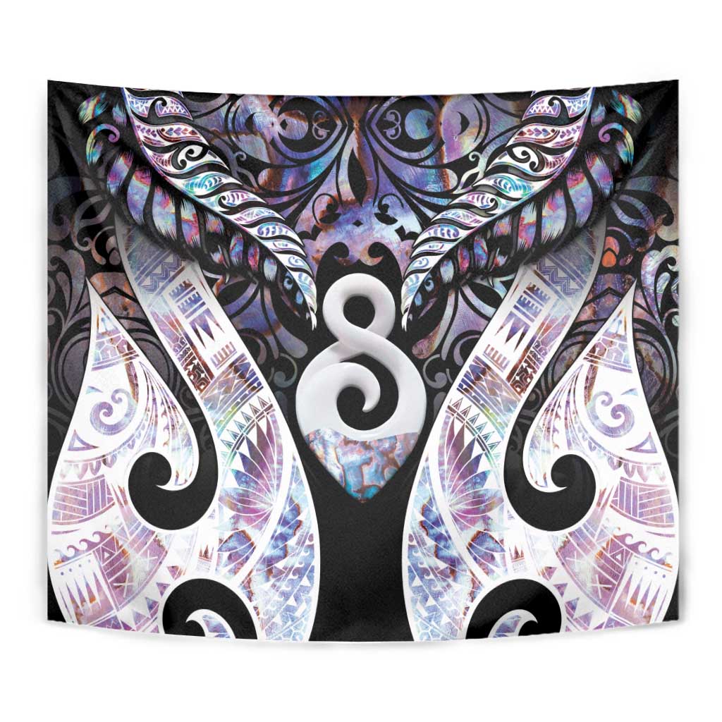 New Zealand Aotearoa Tapestry Pikorua Single Twist Pink Paua Shell