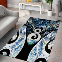 New Zealand Aotearoa Area Rug Pikorua Single Twist Green Paua Shell