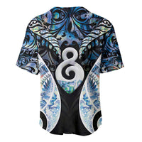 New Zealand Aotearoa Baseball Jersey Pikorua Single Twist Green Paua Shell