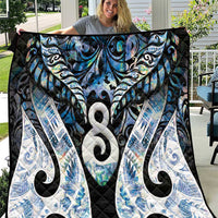 New Zealand Aotearoa Quilt Pikorua Single Twist Green Paua Shell