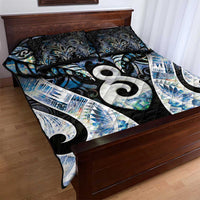 New Zealand Aotearoa Quilt Bed Set Pikorua Single Twist Green Paua Shell