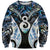New Zealand Aotearoa Sweatshirt Pikorua Single Twist Green Paua Shell