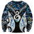 New Zealand Aotearoa Sweatshirt Pikorua Single Twist Green Paua Shell