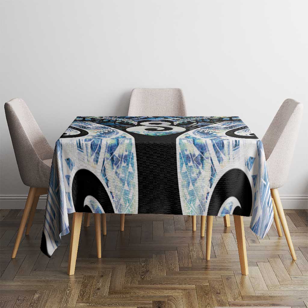 New Zealand Aotearoa Tablecloth Pikorua Single Twist Green Paua Shell