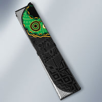 South Sea Islanders And Fiji Auto Sun Shade Fijian Coat Of Arms And Southern Cross DT05 - Polynesian Pride