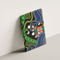 South Sea Islanders And Fiji Canvas Wall Art Fijian Coat Of Arms And Southern Cross DT05 - Polynesian Pride