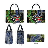 South Sea Islanders And Fiji Leather Bag Fijian Coat Of Arms And Southern Cross DT05 - Polynesian Pride