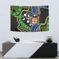 South Sea Islanders And Fiji Tapestry Fijian Coat Of Arms And Southern Cross DT05 - Polynesian Pride