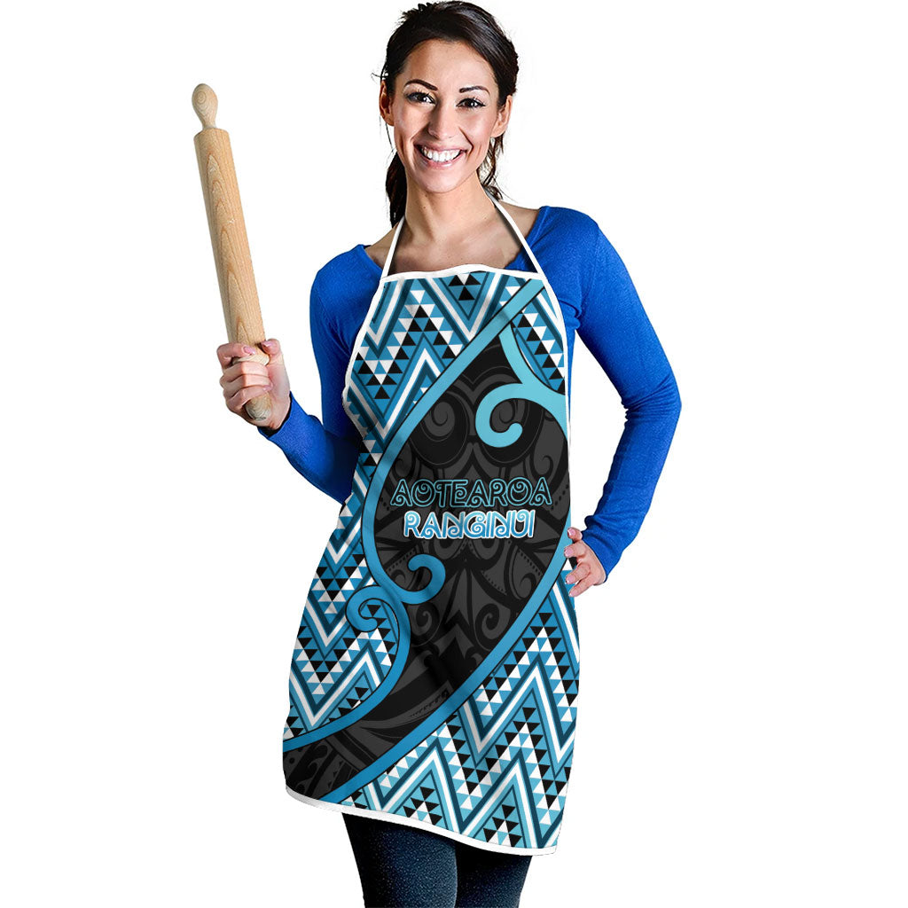 Aotearoa Atua Ranginui Apron Maori Sky Father Koru Patterns