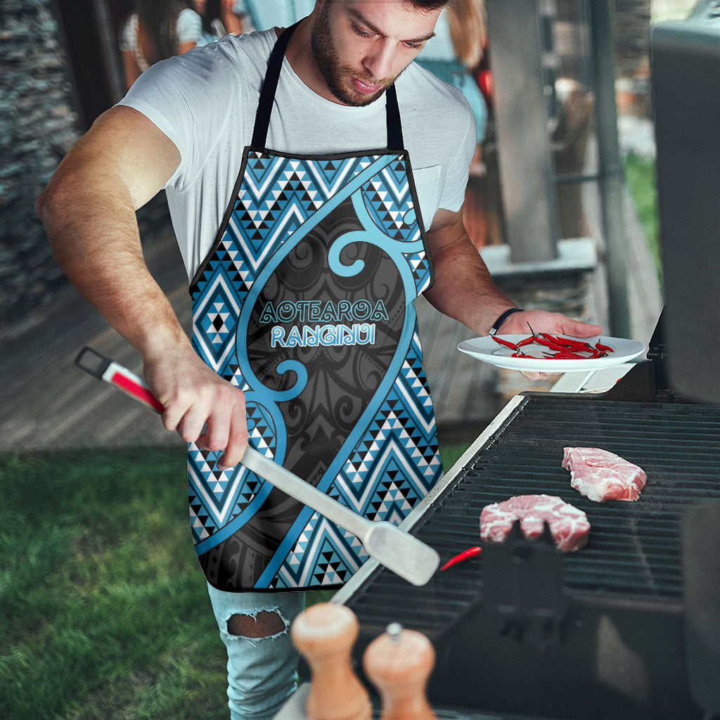 Aotearoa Atua Ranginui Apron Maori Sky Father Koru Patterns