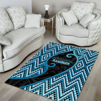 Aotearoa Atua Ranginui Area Rug Maori Sky Father Koru Patterns