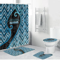 Aotearoa Atua Ranginui Bathroom Set Maori Sky Father Koru Patterns