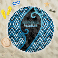 Aotearoa Atua Ranginui Beach Blanket Maori Sky Father Koru Patterns