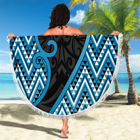Aotearoa Atua Ranginui Beach Blanket Maori Sky Father Koru Patterns