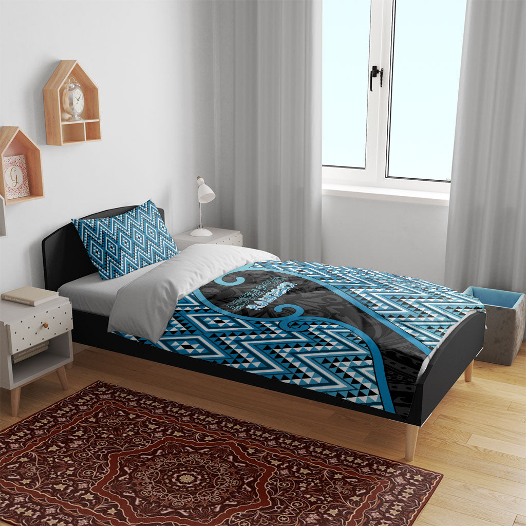 Aotearoa Atua Ranginui Bedding Set Maori Sky Father Koru Patterns