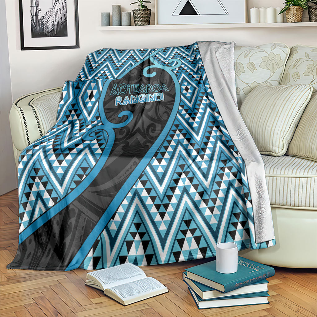Aotearoa Atua Ranginui Blanket Maori Sky Father Koru Patterns