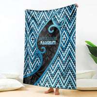 Aotearoa Atua Ranginui Blanket Maori Sky Father Koru Patterns