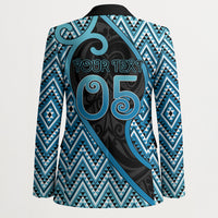 Custom Aotearoa Atua Ranginui Blazer Maori Sky Father Koru Patterns