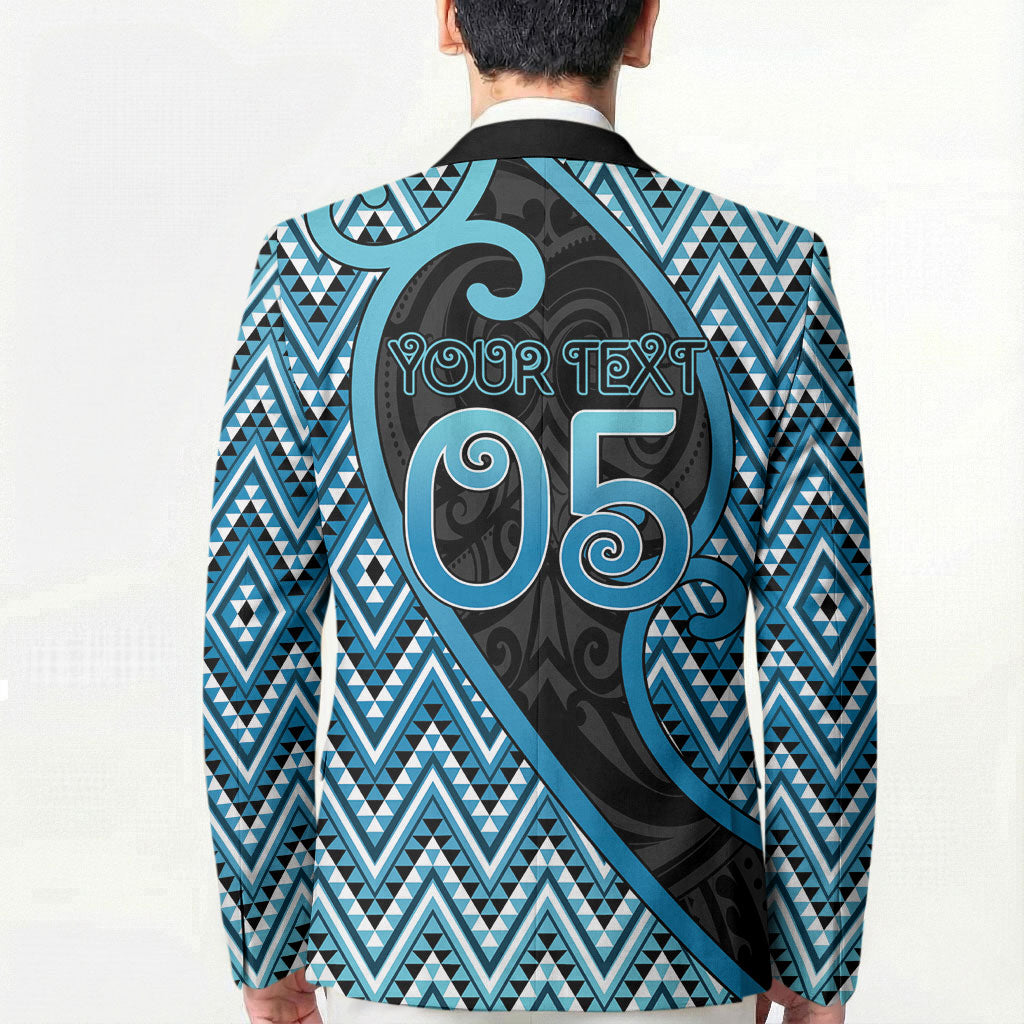 Custom Aotearoa Atua Ranginui Blazer Maori Sky Father Koru Patterns