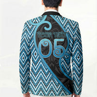 Custom Aotearoa Atua Ranginui Blazer Maori Sky Father Koru Patterns