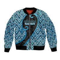 Custom Aotearoa Atua Ranginui Bomber Jacket Maori Sky Father Koru Patterns