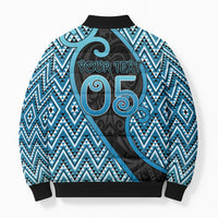 Custom Aotearoa Atua Ranginui Bomber Puffer Jacket Maori Sky Father Koru Patterns