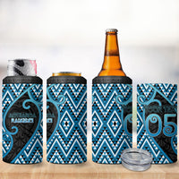 Custom Aotearoa Atua Ranginui 4 in 1 Can Cooler Tumbler Maori Sky Father Koru Patterns