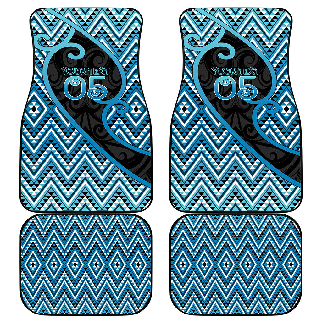 Custom Aotearoa Atua Ranginui Car Mats Maori Sky Father Koru Patterns