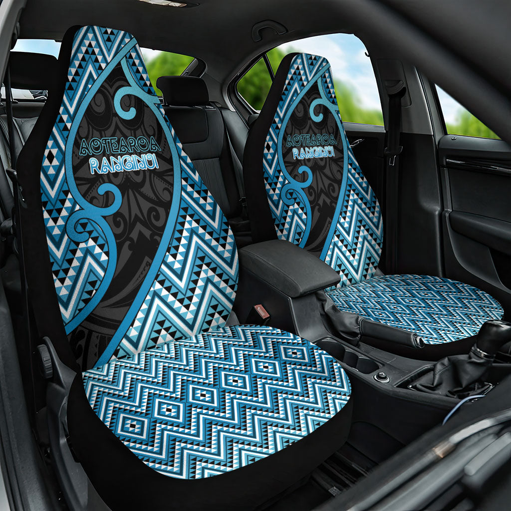 Aotearoa Atua Ranginui Car Seat Cover Maori Sky Father Koru Patterns