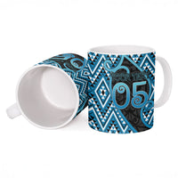 Custom Aotearoa Atua Ranginui Ceramic Mug Maori Sky Father Koru Patterns