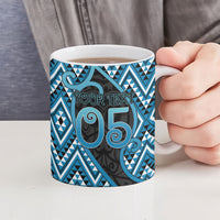 Custom Aotearoa Atua Ranginui Ceramic Mug Maori Sky Father Koru Patterns