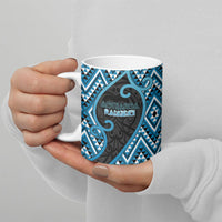 Custom Aotearoa Atua Ranginui Ceramic Mug Maori Sky Father Koru Patterns