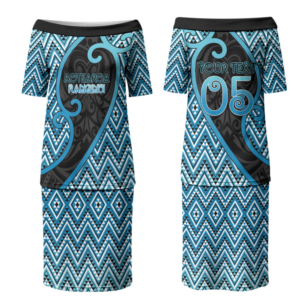 Custom Aotearoa Atua Ranginui Couples Matching Puletasi and Hawaiian Shirt Maori Sky Father Koru Patterns