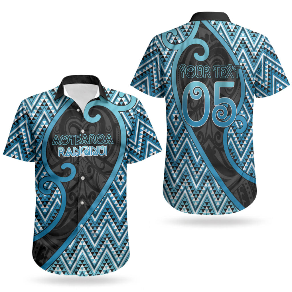 Custom Aotearoa Atua Ranginui Couples Matching Short Sleeve Bodycon Dress and Hawaiian Shirt Maori Sky Father Koru Patterns