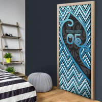 Custom Aotearoa Atua Ranginui Door Cover Maori Sky Father Koru Patterns