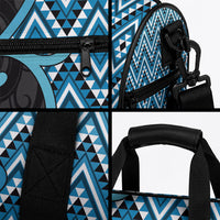 Aotearoa Atua Ranginui Duffle Bag Maori Sky Father Koru Patterns
