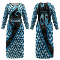 Custom Aotearoa Atua Ranginui Family Matching Long Sleeve Bodycon Dress and Hawaiian Shirt Maori Sky Father Koru Patterns
