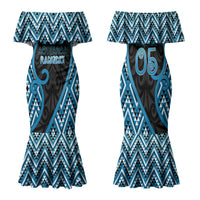 Custom Aotearoa Atua Ranginui Family Matching Mermaid Dress and Hawaiian Shirt Maori Sky Father Koru Patterns