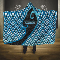 Aotearoa Atua Ranginui Hooded Blanket Maori Sky Father Koru Patterns