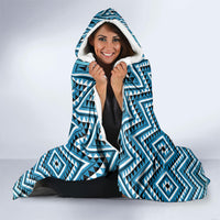 Aotearoa Atua Ranginui Hooded Blanket Maori Sky Father Koru Patterns