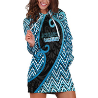 Custom Aotearoa Atua Ranginui Hoodie Dress Maori Sky Father Koru Patterns