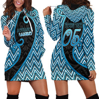 Custom Aotearoa Atua Ranginui Hoodie Dress Maori Sky Father Koru Patterns