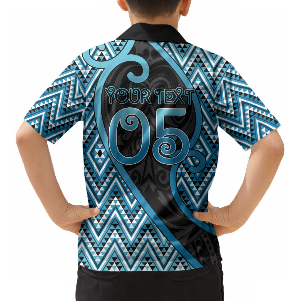 Custom Aotearoa Atua Ranginui Kid Hawaiian Shirt Maori Sky Father Koru Patterns