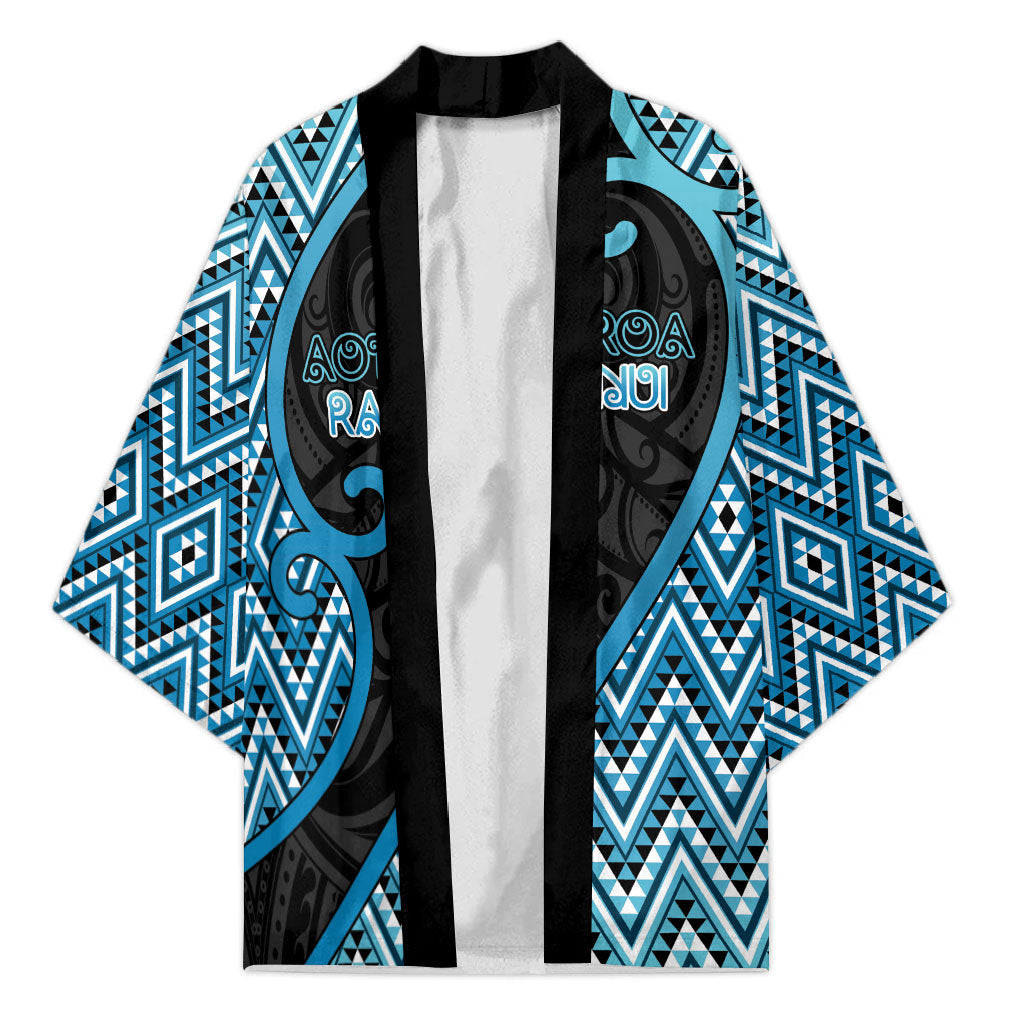 Custom Aotearoa Atua Ranginui Kimono Maori Sky Father Koru Patterns