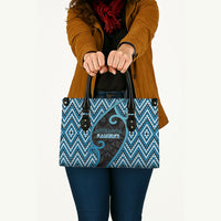 Aotearoa Atua Ranginui Leather Bag Maori Sky Father Koru Patterns