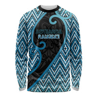 Custom Aotearoa Atua Ranginui Long Sleeve Shirt Maori Sky Father Koru Patterns
