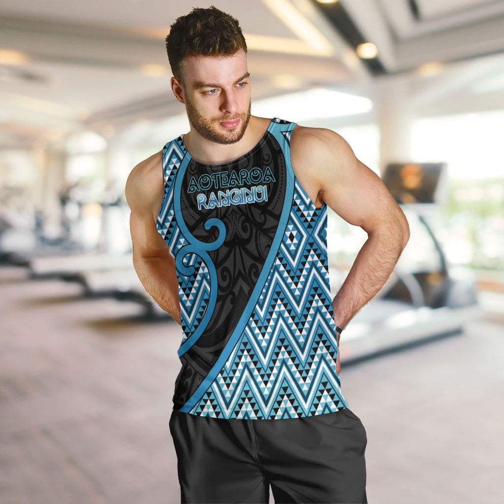 Custom Aotearoa Atua Ranginui Men Tank Top Maori Sky Father Koru Patterns